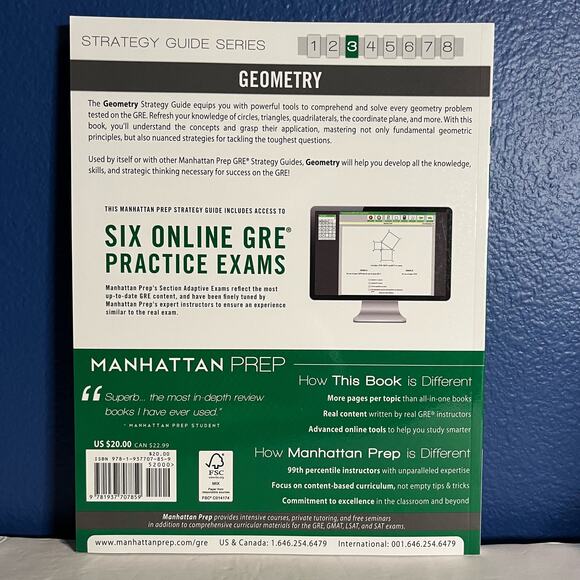 GRE Geometry Textbook (Manhattan Prep GRE Strategy Guides) - Picture 2 of 7